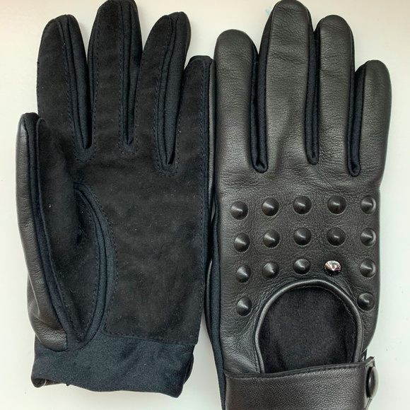 Armani Exchange Leather Gloves - Picture 1 of 2